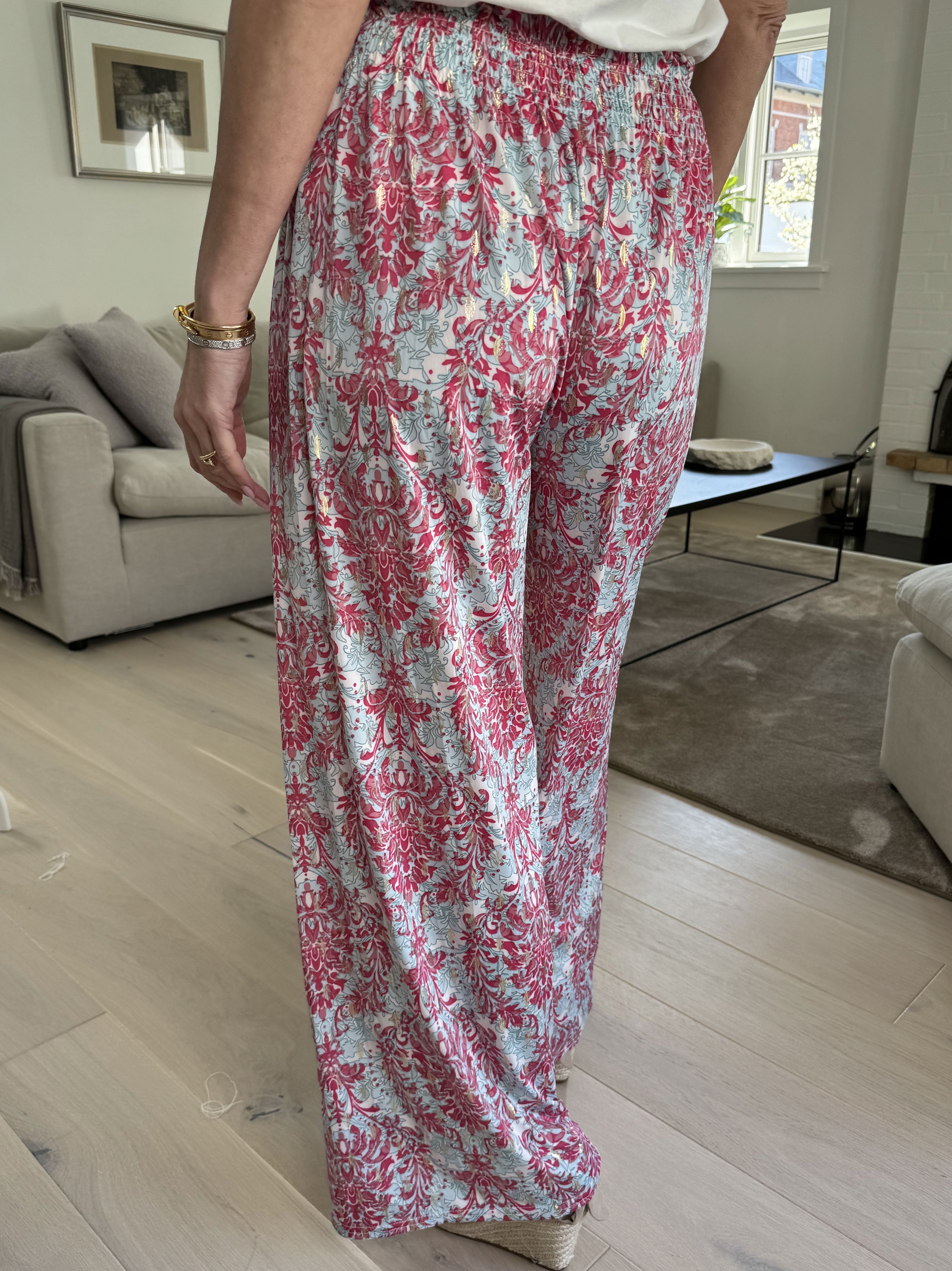 Pams Royal Pants - Elastiske krølfri bukser med elastiklinning